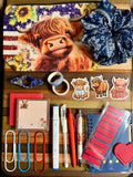 ❤️🤍💙Stars & Stripes Highland Cow Bundle❤️🤍💙